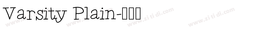 Varsity Plain字体转换